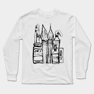 Art About Art 1 Line Drawing Long Sleeve T-Shirt